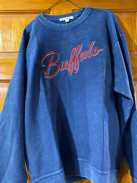Buffalo Oversized Corded Crewneck